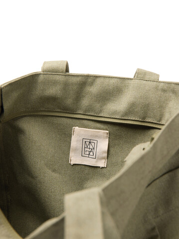 VINGA Hilo AWARE™ Tasche mit Reißverschluss aus rec. Canvas grün bedrucken, Art.-Nr. V7620507 VINGA Hilo AWARE™ Tasche mit Reißverschluss aus rec. Canvas grün bedrucken, Art.-Nr. V7620507