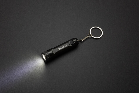Gear X wiederaufladbare ultrahelle Key-Chain Taschenlampe schwarz bedrucken, Art.-Nr. P514.5001 Gear X wiederaufladbare ultrahelle Key-Chain Taschenlampe schwarz bedrucken, Art.-Nr. P514.5001