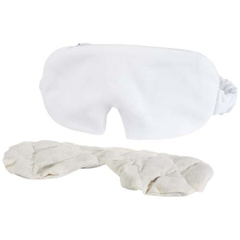 Luna Sublimation Augenmaske mit Lavendelfüllung, weiss bedrucken, Art.-Nr. 1PL06601 Luna Sublimation Augenmaske mit Lavendelfüllung, weiss bedrucken, Art.-Nr. 1PL06601