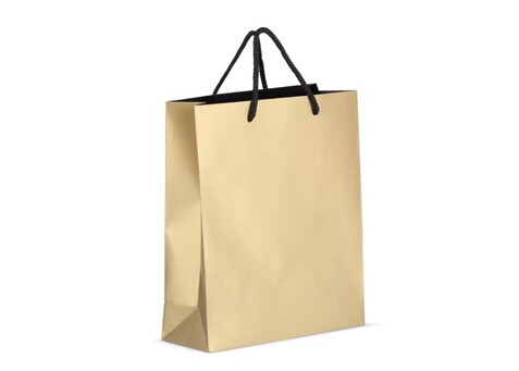 Papier Geschenktasche 24 x 10 x 30cm 200g/m² - Gold bedrucken, Art.-Nr. LT91516-N0006