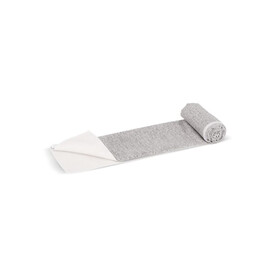 Schnelltrocknendes Handtuch R-PET 50 x 100 cm Sublimation - Weiss / Grau bedrucken, Art.-Nr. LT95003-N0161