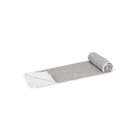 Schnelltrocknendes Handtuch R-PET 100 x 180 cm Sublimation - Weiss / Grau bedrucken, Art.-Nr. LT95005-N0161
