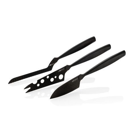 BOSKA Käsemesserset Monaco+ Black schwarz bedrucken, Art.-Nr. RB307089