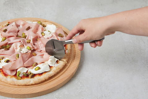 BOSKA Pizzaschneider Copenhagen Stahl bedrucken, Art.-Nr. RB320545 BOSKA Pizzaschneider Copenhagen Stahl bedrucken, Art.-Nr. RB320545