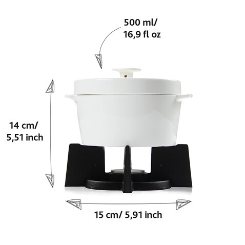BOSKA Cheese Baker, 500ml weiß, schwarz bedrucken, Art.-Nr. RB340033 BOSKA Cheese Baker, 500ml weiß, schwarz bedrucken, Art.-Nr. RB340033