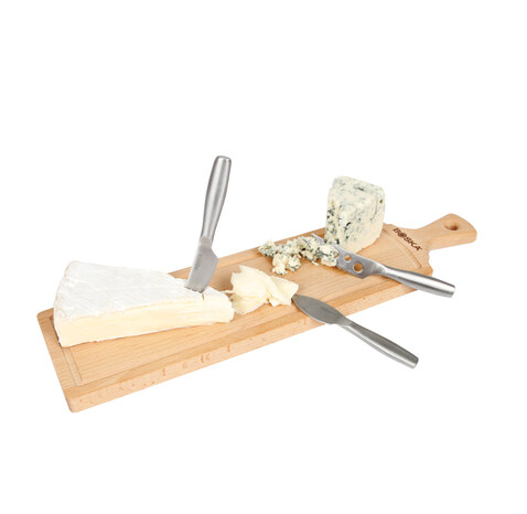 BOSKA Käse-Set Amigo braun, Stahl bedrucken, Art.-Nr. RB358208 BOSKA Käse-Set Amigo braun, Stahl bedrucken, Art.-Nr. RB358208