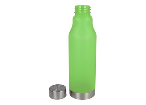 R-PET Flasche gefrostet 600ml - Ecru / Hellgrün bedrucken, Art.-Nr. LT98824-N5432 R-PET Flasche gefrostet 600ml - Ecru / Hellgrün bedrucken, Art.-Nr. LT98824-N5432