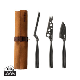 BOSKA Käsemesserset Monaco+ Black schwarz bedrucken, Art.-Nr. RB307089