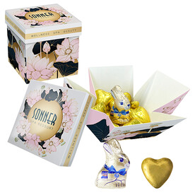 Meeting Star Choco Company Herzen + Gubor Hase bedrucken, Art.-Nr. 110771003