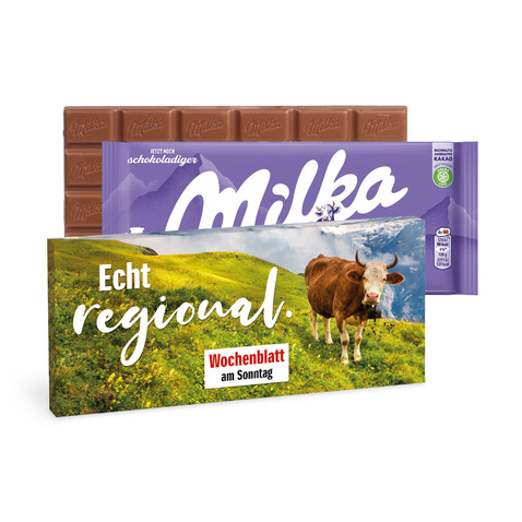 MILKA SCHOKOLADENTAFEL bedrucken, Art.-Nr. 91013 MILKA SCHOKOLADENTAFEL bedrucken, Art.-Nr. 91013