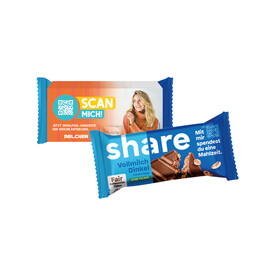 SHARE SCHOKORIEGEL bedrucken, Art.-Nr. 91546