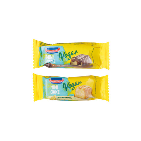 MINI KUCHEN VEGAN MIT WERBEBANDEROLE bedrucken, Art.-Nr. 91648 MINI KUCHEN VEGAN MIT WERBEBANDEROLE bedrucken, Art.-Nr. 91648