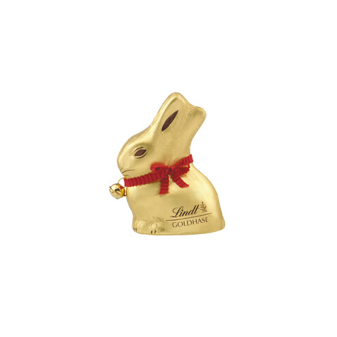 LINDT GOLDHASE IN WERBEKARTONAGE, 50 g bedrucken, Art.-Nr. 94538 LINDT GOLDHASE IN WERBEKARTONAGE, 50 g bedrucken, Art.-Nr. 94538