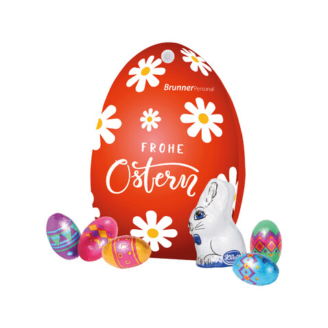 WERBE-OSTEREI ODER HASE MIT SÜßER FÜLLUNG bedrucken, Art.-Nr. 94688 WERBE-OSTEREI ODER HASE MIT SÜßER FÜLLUNG bedrucken, Art.-Nr. 94688
