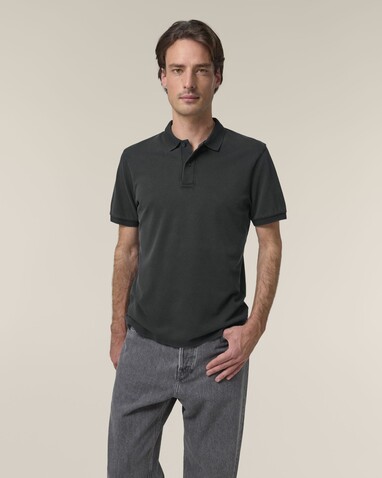 Coaster Vintage - Das Garment-Dyed Unisex-Polo - G. Dyed Black Rock - XS bedrucken, Art.-Nr. STPU252C140XS