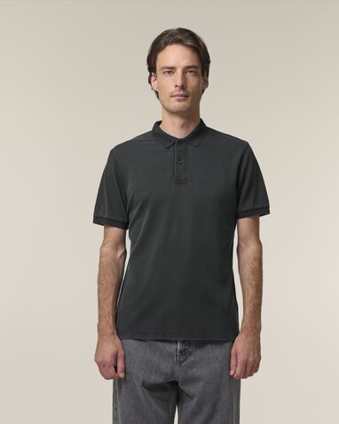 Coaster Vintage - Das Garment-Dyed Unisex-Polo - G. Dyed Black Rock - XXS bedrucken, Art.-Nr. STPU252C1402S