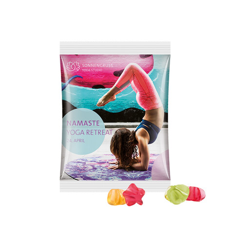 Maxitüte, Folie weiß, Trolli Fruchtgummi Sterne bedrucken, Art.-Nr. 1024.00006 Maxitüte, Folie weiß, Trolli Fruchtgummi Sterne bedrucken, Art.-Nr. 1024.00006