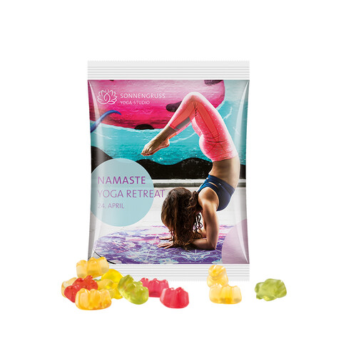 Maxitüte, Folie weiß, Trolli Premium Bärchen bedrucken, Art.-Nr. 1024.00051 Maxitüte, Folie weiß, Trolli Premium Bärchen bedrucken, Art.-Nr. 1024.00051