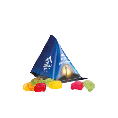 Fruchtgummi Tetraeder, Folie weiß, Trolli Fruchtgummi Auto-Mischung bedrucken, Art.-Nr. 1027.00045 Fruchtgummi Tetraeder, Folie weiß, Trolli Fruchtgummi Auto-Mischung bedrucken, Art.-Nr. 1027.00045