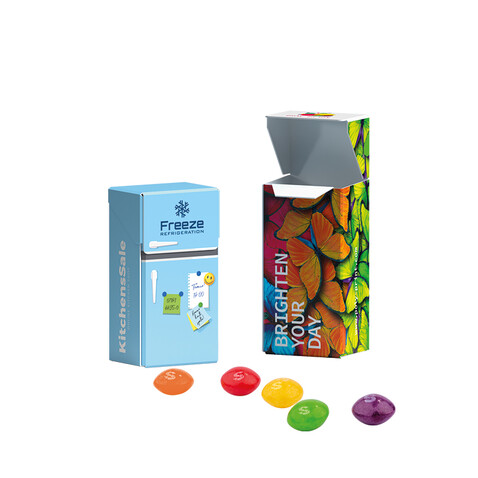 Slim Box Mini, Skittles Fruits Kaubonbons bedrucken, Art.-Nr. 1034.00005 Slim Box Mini, Skittles Fruits Kaubonbons bedrucken, Art.-Nr. 1034.00005