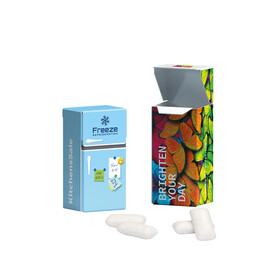 Slim Box Mini, KoRo Menthol Kaugummi, zuckerfrei bedrucken, Art.-Nr. 1034.00012