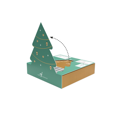 Lindt Präsent im Werbeschuber "Tannenbaum", Kleine Kostbarkeiten Santa bedrucken, Art.-Nr. 1057.00008 Lindt Präsent im Werbeschuber "Tannenbaum", Kleine Kostbarkeiten Santa bedrucken, Art.-Nr. 1057.00008