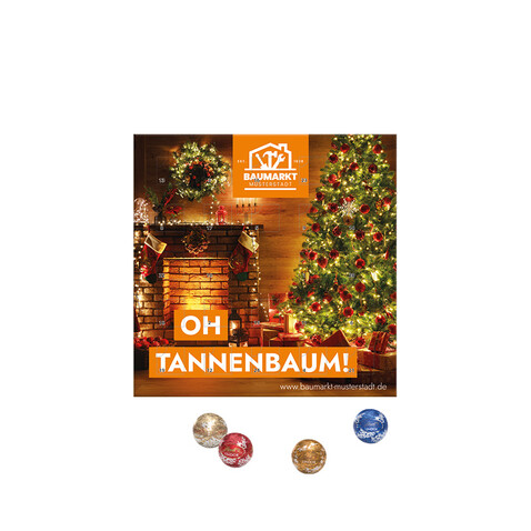 Minikugel Adventskalender, LINDOR Lindt Mini Kugeln bedrucken, Art.-Nr. 1087.00001 Minikugel Adventskalender, LINDOR Lindt Mini Kugeln bedrucken, Art.-Nr. 1087.00001