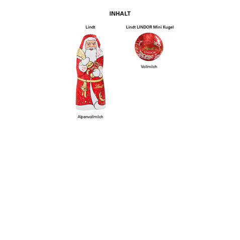 Weihnachtsdose weiß, Lindt Mischung bedrucken, Art.-Nr. 1101.00001 Weihnachtsdose weiß, Lindt Mischung bedrucken, Art.-Nr. 1101.00001