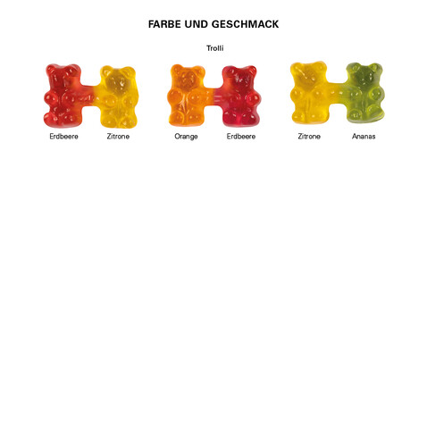 Trolli Team Gummibärchen Premium, Folie weiß bedrucken, Art.-Nr. 1122.00003 Trolli Team Gummibärchen Premium, Folie weiß bedrucken, Art.-Nr. 1122.00003
