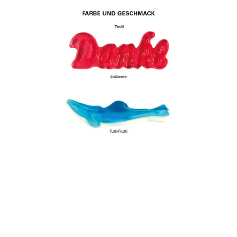 Trolli Fruchtgummi "Danke", Folie kompostierbar weiß bedrucken, Art.-Nr. 1127.00001