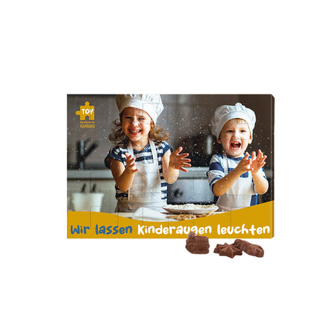 Classic Wand Adventskalender, Querformat, Blister gefüllt, Friedel Vollmilch-Schokotäfelchen bedrucken, Art.-Nr. 1164.00002 Classic Wand Adventskalender, Querformat, Blister gefüllt, Friedel Vollmilch-Schokotäfelchen bedrucken, Art.-Nr. 1164.00002