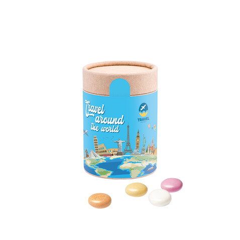 Papierdose Eco Maxi, Mentos Kaudragee Fruit bedrucken, Art.-Nr. 1180.00016 Papierdose Eco Maxi, Mentos Kaudragee Fruit bedrucken, Art.-Nr. 1180.00016