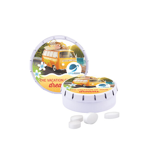 Quick Box XS, Pfeffi zuckerfreien Pfefferminzpastillen bedrucken, Art.-Nr. 1186.00001 Quick Box XS, Pfeffi zuckerfreien Pfefferminzpastillen bedrucken, Art.-Nr. 1186.00001