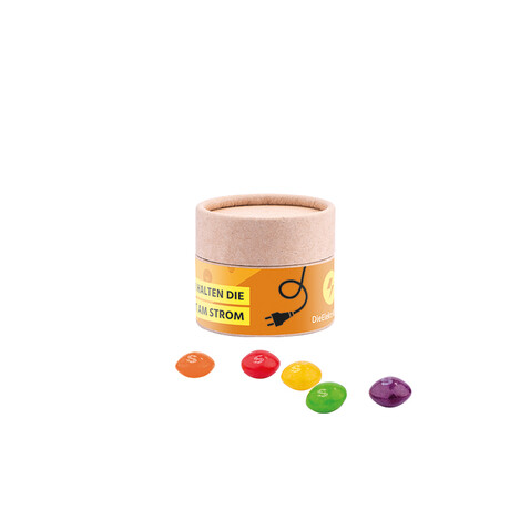 Papierdose Eco Mini, Skittles Kaubonbons bedrucken, Art.-Nr. 1190.00035 Papierdose Eco Mini, Skittles Kaubonbons bedrucken, Art.-Nr. 1190.00035