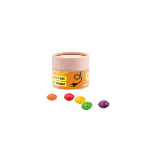 Papierdose Eco Mini, Skittles Kaubonbons bedrucken, Art.-Nr. 1190.00035