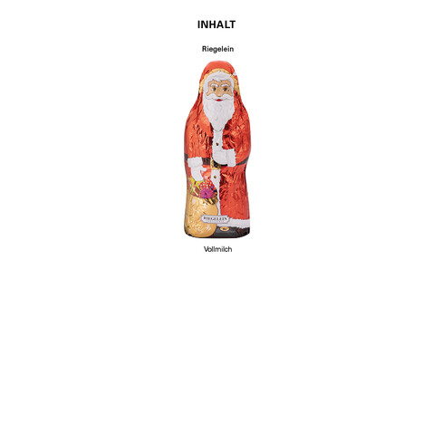 Riegelein Schokoladen-Weihnachtsmann bedrucken, Art.-Nr. 1237.00001 Riegelein Schokoladen-Weihnachtsmann bedrucken, Art.-Nr. 1237.00001