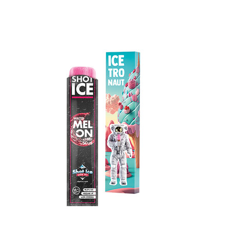Long Box, Shot Ice - Watermelon & Hibiscus 10,5% vol bedrucken, Art.-Nr. 1258.00008 Long Box, Shot Ice - Watermelon & Hibiscus 10,5% vol bedrucken, Art.-Nr. 1258.00008