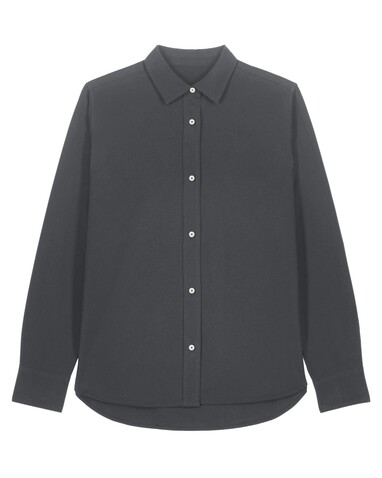 Stella Oxford Shirt - Das Damen-Oxfordhemd - Anthracite - 3XL bedrucken, Art.-Nr. STWW971C2533X