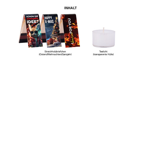 Geschenkbox Mini Hasenohren, Teelicht bedrucken, Art.-Nr. 1271.00004 Geschenkbox Mini Hasenohren, Teelicht bedrucken, Art.-Nr. 1271.00004