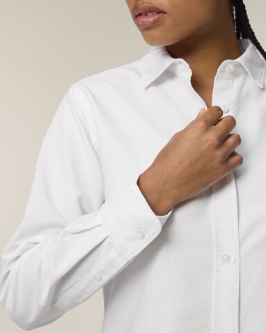 Stella Oxford Shirt - Das Damen-Oxfordhemd - White - S bedrucken, Art.-Nr. STWW971C0011S Stella Oxford Shirt - Das Damen-Oxfordhemd - White - S bedrucken, Art.-Nr. STWW971C0011S