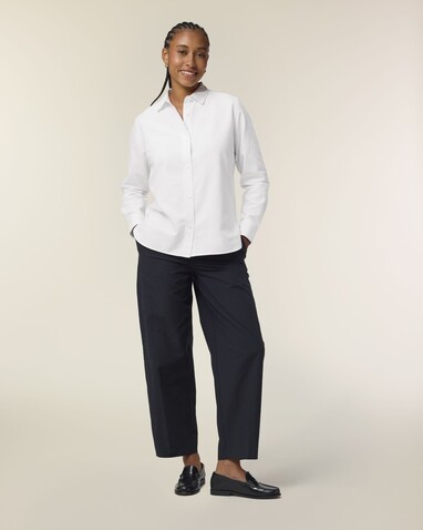 Stella Oxford Shirt - Das Damen-Oxfordhemd - White - XL bedrucken, Art.-Nr. STWW971C0011X Stella Oxford Shirt - Das Damen-Oxfordhemd - White - XL bedrucken, Art.-Nr. STWW971C0011X