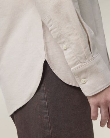 Stella Oxford Shirt - Das Damen-Oxfordhemd - Beige Oxford - XXL bedrucken, Art.-Nr. STWW971C3622X