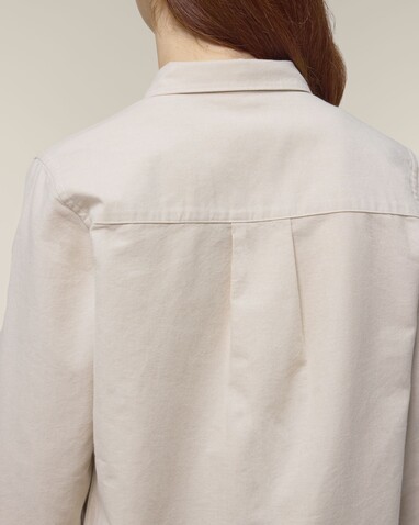 Stella Oxford Shirt - Das Damen-Oxfordhemd - Beige Oxford - M bedrucken, Art.-Nr. STWW971C3621M Stella Oxford Shirt - Das Damen-Oxfordhemd - Beige Oxford - M bedrucken, Art.-Nr. STWW971C3621M