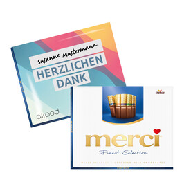 MERCI PRALINEN „FINEST SELECTION” bedrucken, Art.-Nr. 91609