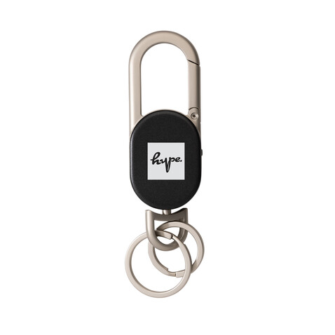 Schlüsselanhänger Keyfinder mit weltweiter Ortung und USB-C schwarz, grau bedrucken, Art.-Nr. P301.6301 Schlüsselanhänger Keyfinder mit weltweiter Ortung und USB-C schwarz, grau bedrucken, Art.-Nr. P301.6301