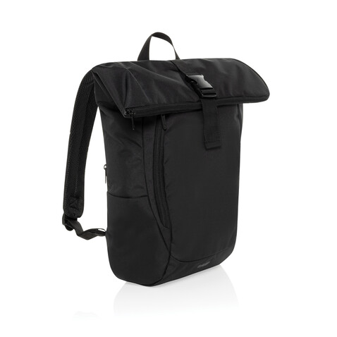 Swiss Peak Aware™ RPET Leonard 15,6"-Laptop-Rucksack schwarz bedrucken, Art.-Nr. P763.4601 Swiss Peak Aware™ RPET Leonard 15,6"-Laptop-Rucksack schwarz bedrucken, Art.-Nr. P763.4601