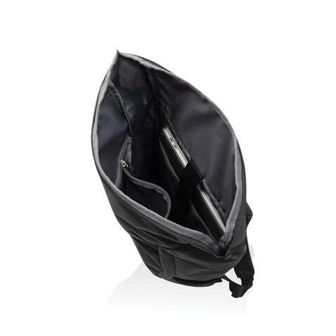 Swiss Peak Aware™ RPET Leonard 15,6"-Laptop-Rucksack schwarz bedrucken, Art.-Nr. P763.4601 Swiss Peak Aware™ RPET Leonard 15,6"-Laptop-Rucksack schwarz bedrucken, Art.-Nr. P763.4601