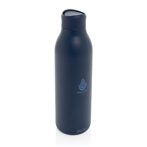 Avira Alok 360 Klick-Wasserflasche aus RCS rec. Stahl, 600ml navy blau bedrucken, Art.-Nr. P438.0925 Avira Alok 360 Klick-Wasserflasche aus RCS rec. Stahl, 600ml navy blau bedrucken, Art.-Nr. P438.0925