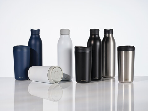 Avira Alok 360 Klick-Wasserflasche aus RCS rec. Stahl, 600ml navy blau bedrucken, Art.-Nr. P438.0925 Avira Alok 360 Klick-Wasserflasche aus RCS rec. Stahl, 600ml navy blau bedrucken, Art.-Nr. P438.0925