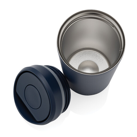 Avira Alix Klickbecher aus RCS rec. Stahl 400ml navy blau bedrucken, Art.-Nr. P438.1025 Avira Alix Klickbecher aus RCS rec. Stahl 400ml navy blau bedrucken, Art.-Nr. P438.1025